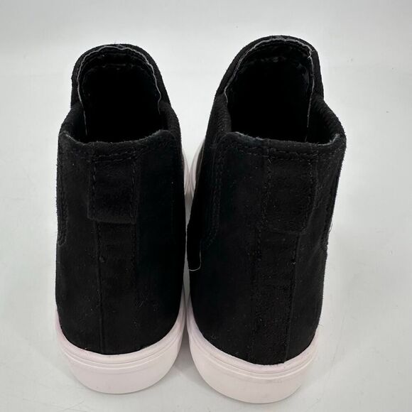 Steven by Steve Madden Hi Top Black Suede Leather Pull On Sneaker Women Size 6.5 - Picture 6 of 9